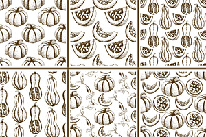 Hand Drawn Vintage Pumpkins