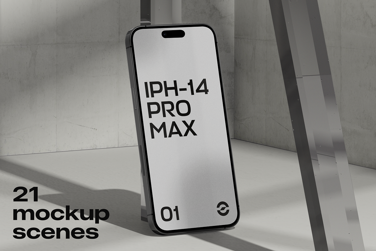 iPhone 14 Pro Max Bundle - 21 Mockup, an iPhone Mockup by 360 Mockups (Photo 2 of 13)