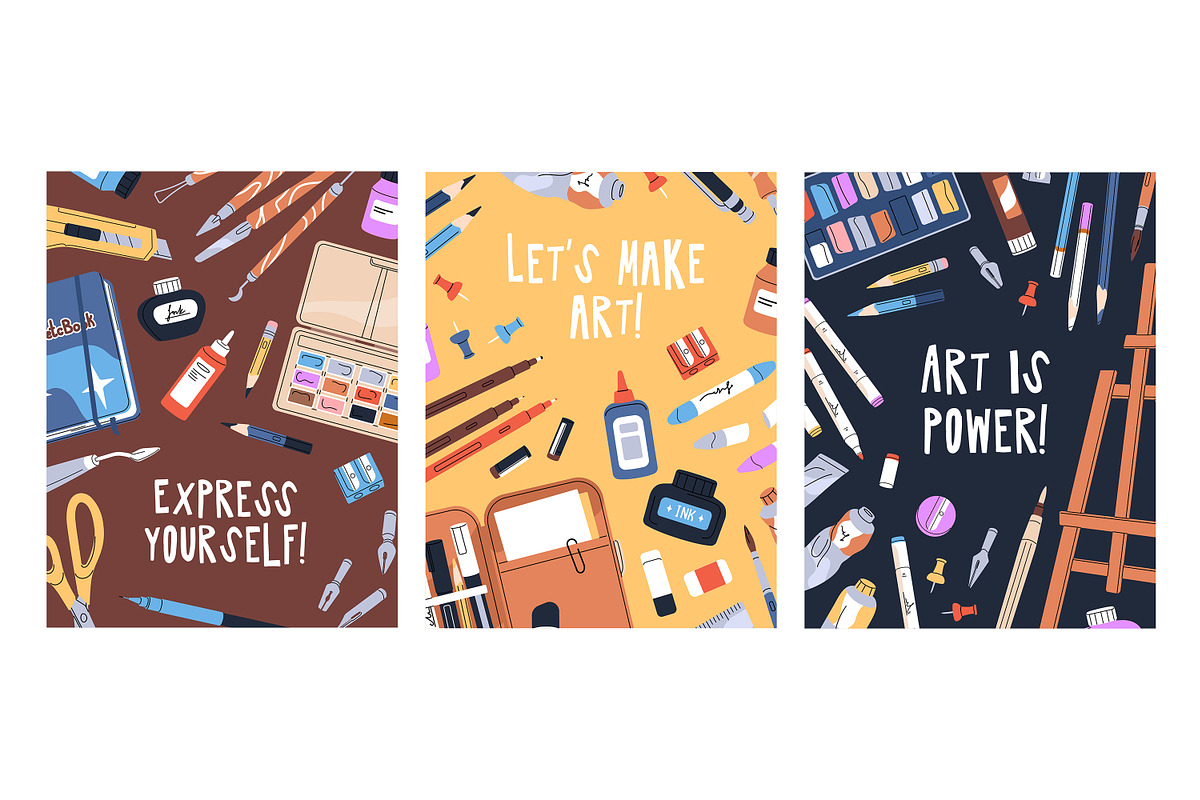 Art tools, stationery set, templates, an Education Illustration by PaperTrident (Photo 7 of 9)