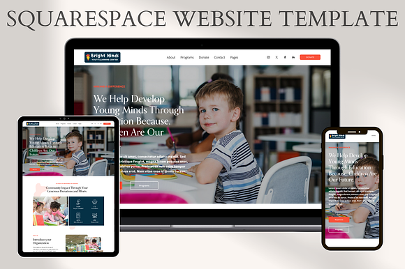 Nonprofit/ Charity Squarespace Website preview 6