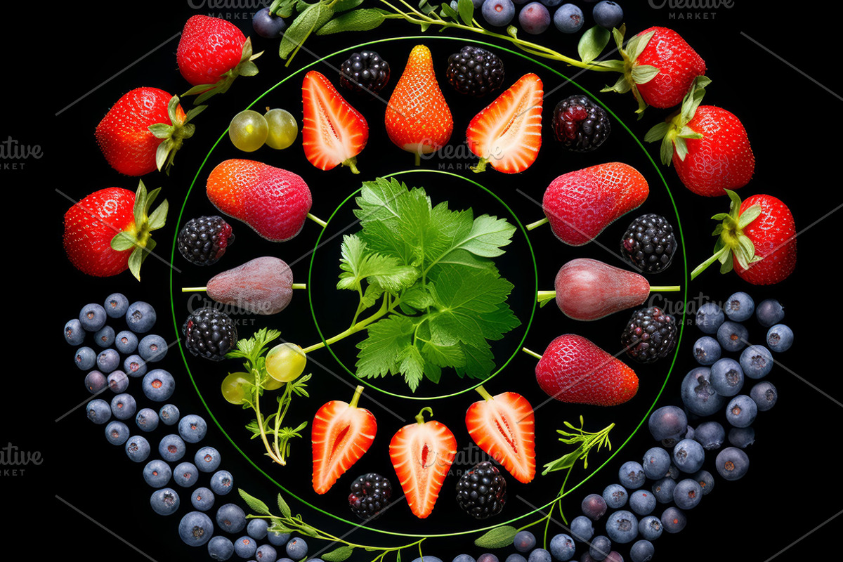 Berry Art. 33 images, a Food & Drink Photo by Handmadefont (Photo 7 of 10)