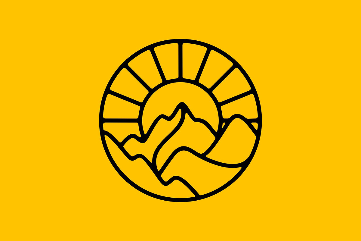 Mountain Hill Valley Sun Logo, a Branding & Logo Template by Buqancreative (Photo 1 of 4)