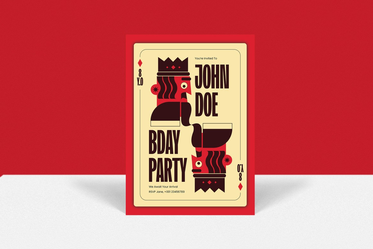 Birthday Invitation, an Invitation Template by graphicook (Photo 3 of 3)