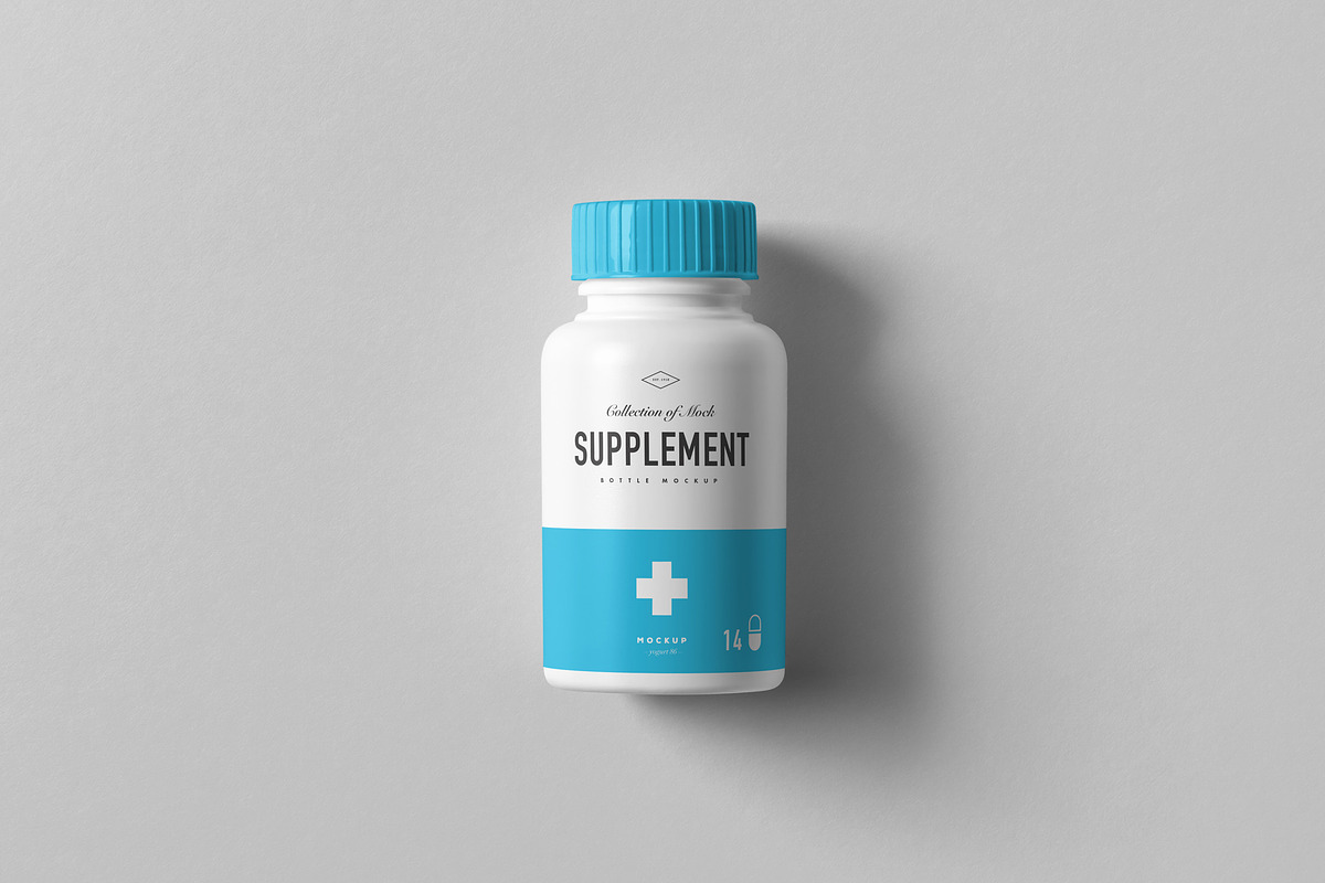 Supplement Jar & Box Mock-up 9, a Cups & Container Mockup by Yogurt86 (Photo 8 of 12)