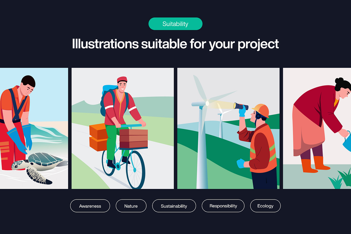 Environment Illustration Art Set, an Emoji Icon by Brickclay (Photo 5 of 9)