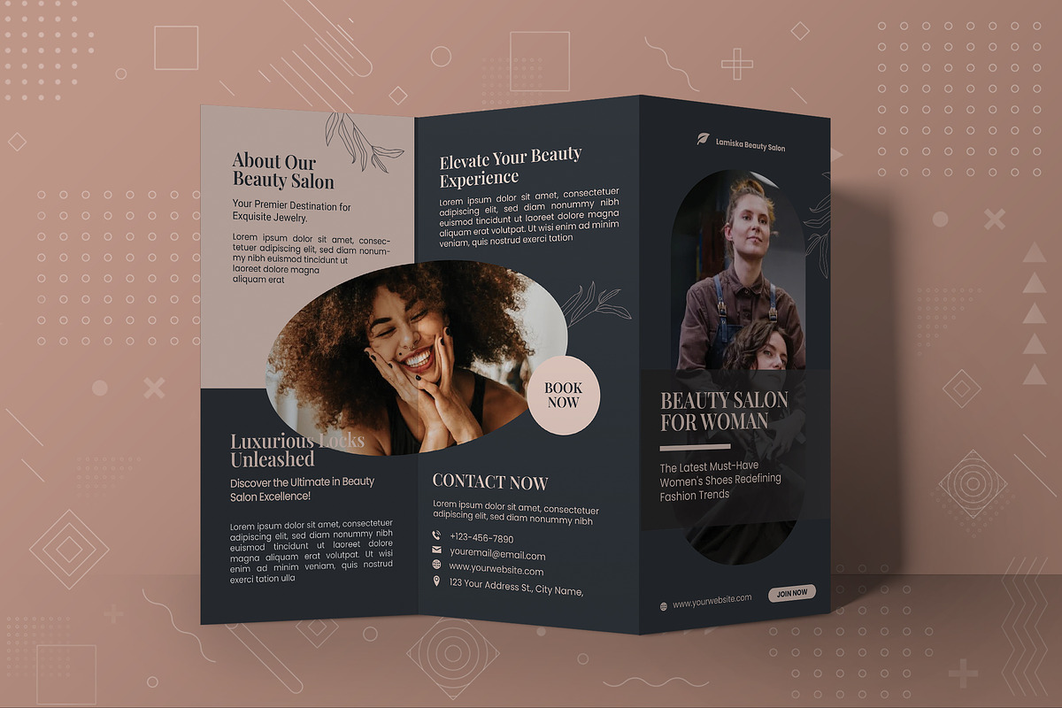 Beauty Salon Trifold Brochure, a Brochure Template by Fannan Studio (Photo 3 of 3)