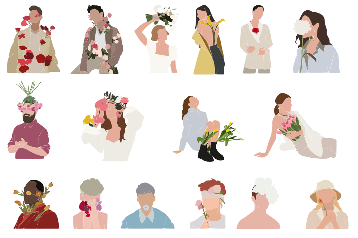 Spring set, vector illustrations, an Illustration by Yana_mide (Photo 2 of 11)