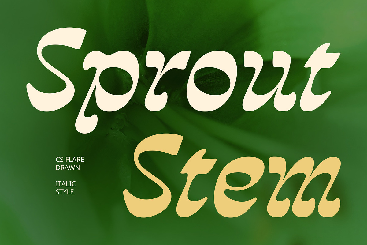 CS Flare Drawn, a Sans Serif Font by Craft Supply Co. (Photo 2 of 8)