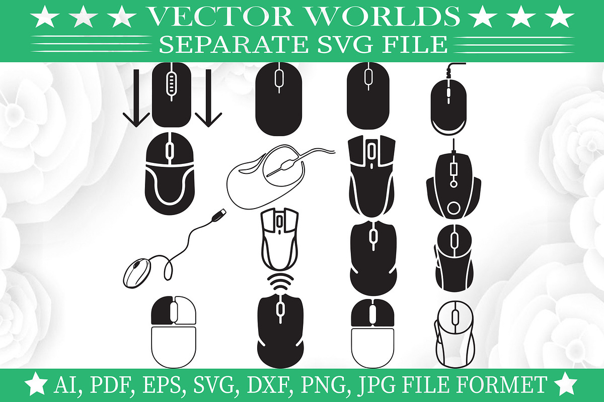 Mouse Svg, PC Mouse, Mouse's Svg, an Object Graphic by VectorWorlds