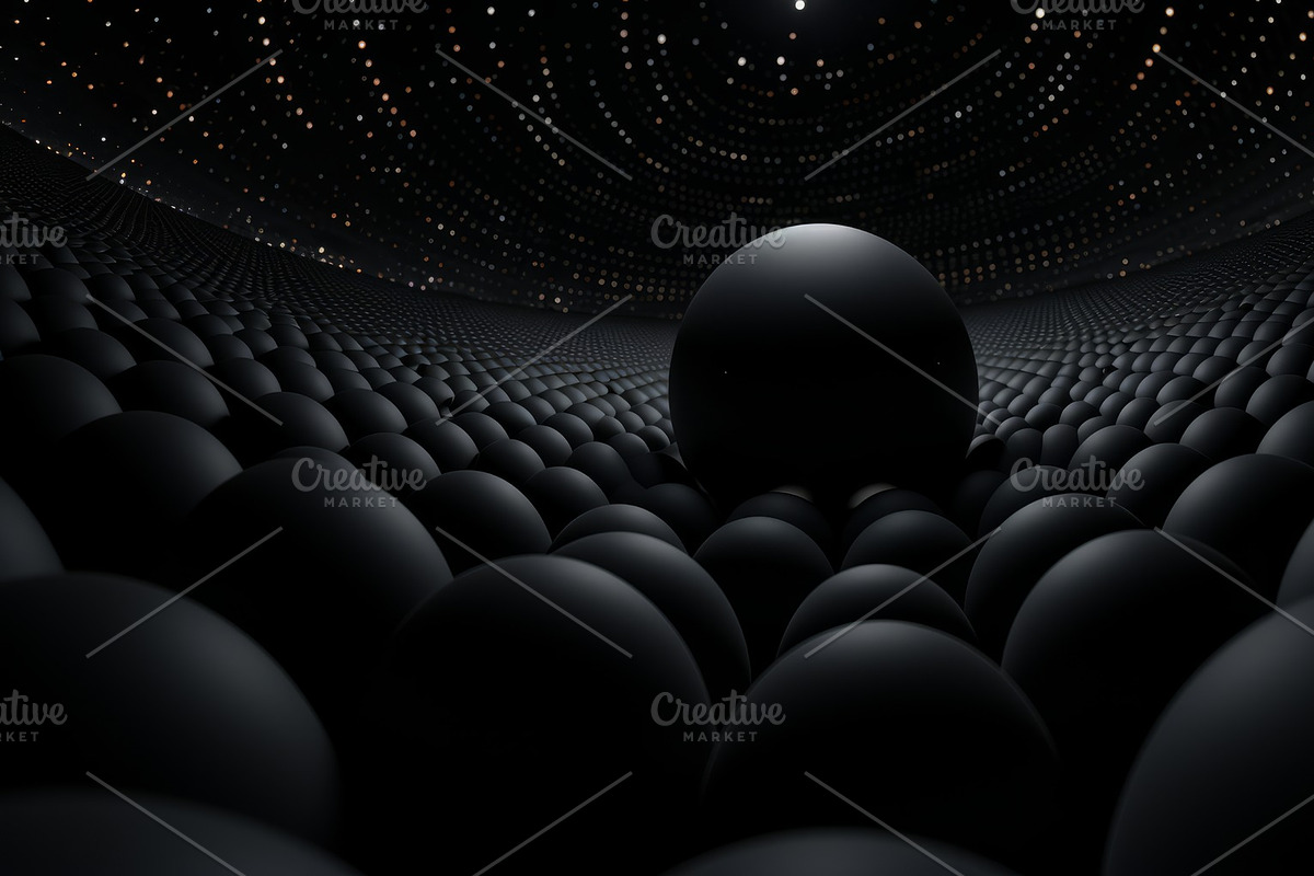41 Black spheres illustrations, an Object Illustration by Handmadefont (Photo 5 of 41)