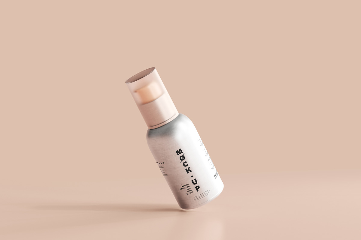 Aluminum Cosmetic Mockup Bundle, a Cups & Container Mockup by pmvch (Photo 111 of 206)