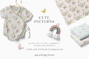 Teddy Bear & Bunny Watercolor spring, a Decorative Illustration by Grace Noboa Illustrations (Thumbnail 10 of 14)