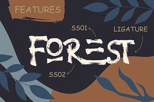 Jungle Handbrush Instagram Font