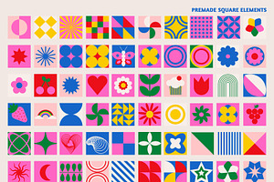 Bright Geometric Pattern & Shapes