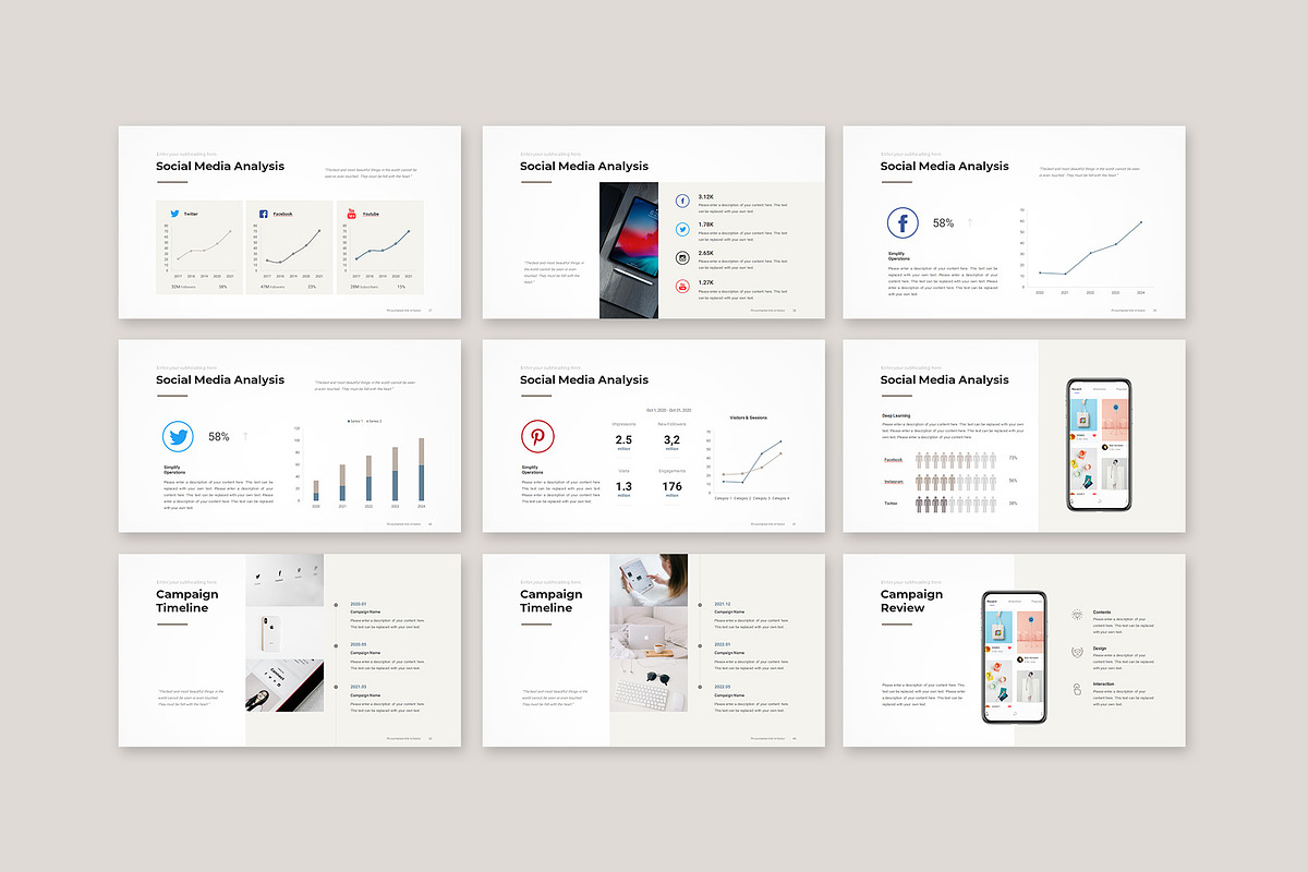 Social Media Marketing PowerPoint, a Presentation Template by CreativityForest (Photo 8 of 16)