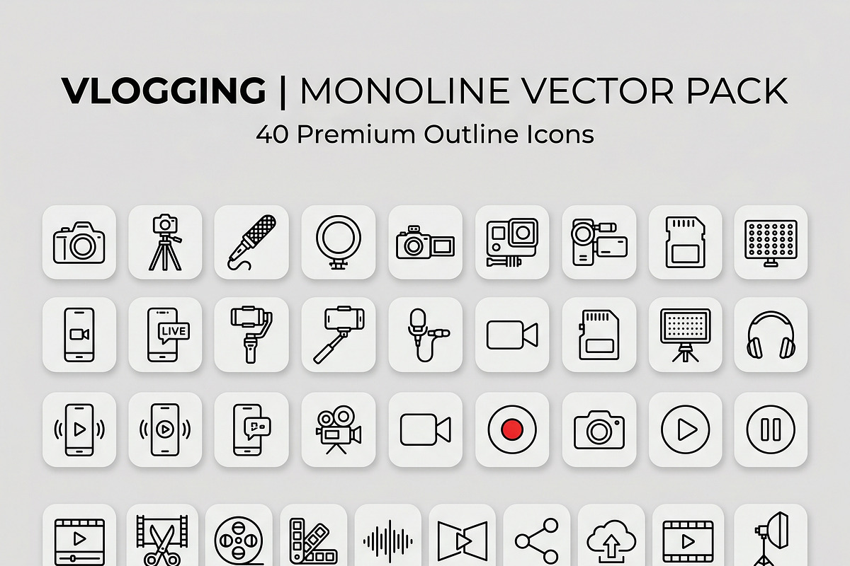 Bundles Vector Content Creator Icon, an Outline Icon by adenpinkstore (Photo 12 of 17)