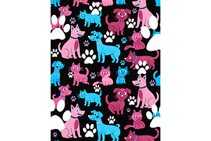 Cat Paw Print, a Background Graphic by Sharon Schwalbe