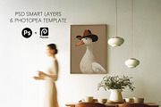 Timber Picture Frame Mockup – Dining, a Household Mockup by Indigo Rain Creative (Thumbnail 4 of 4)