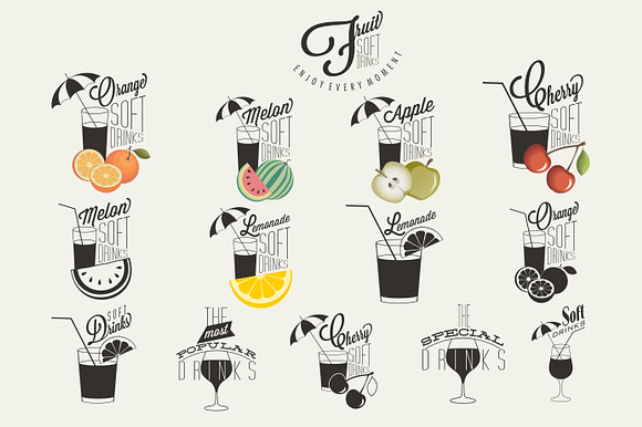 Symbols For Fruit Drinks