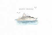 Cruise Watercolor collection, an Illustration by Marina Ermakova (Thumbnail 11 of 11)