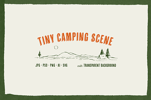 Tiny Camping Scene