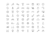 SPORT - vector line icons, an Outline Icon by marusdesign (Thumbnail 2 of 2)