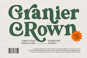 Granier Crown, a Handwritten Font by Youngtype.Std