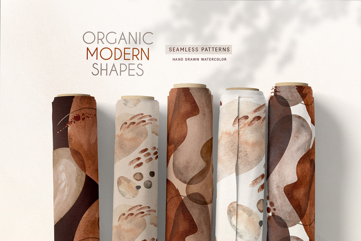 Organic Modern Shapes Watercolor set, a Decorative Illustration by Peace ART (Photo 15 of 17)