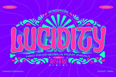 Lucidity + Extras, a Font by Aiyari