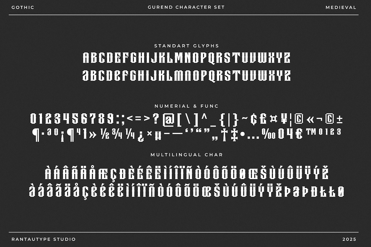 Gurend Gothic Font, a Blackletter Font by RantautypeStudio (Photo 14 of 14)