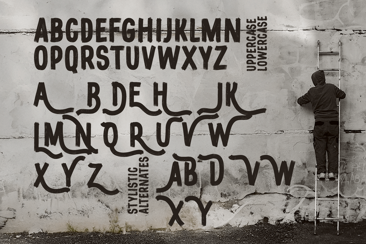 Linehard – Bold Brush Display Font, a Handwritten Font by overlaytemplates (Photo 4 of 5)