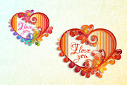 Quilling paper Valentine heart, an Illustration by Cattleya (Thumbnail 2 of 4)