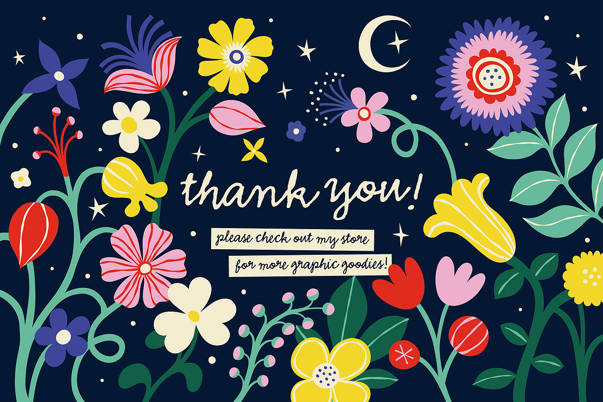 Midnight Garden Graphic Collection, a Pattern Graphic by rouxsupplyco (Photo 12 of 12)