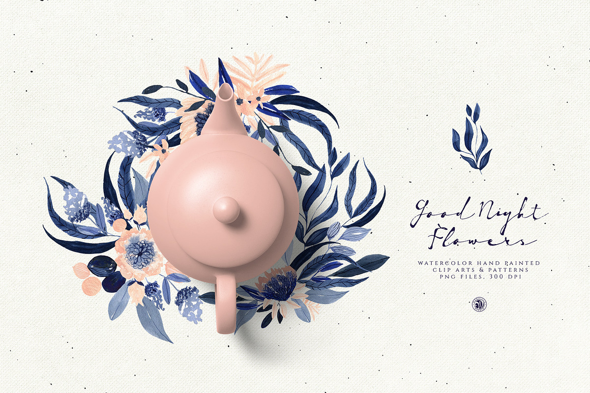 Good Night Flowers, a Decorative Illustration by Webvilla Studio (Photo 5 of 5)