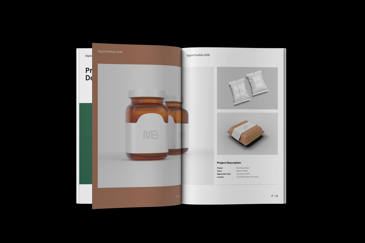 Minimalist Design Portfolio Template, a Brochure Template by NorthPeak (Photo 8 of 12)