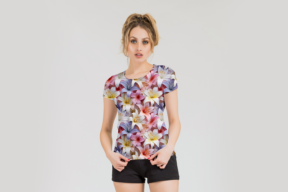 3D Pastel Flower Seamless Pattern, a Pattern Graphic by Forhadx5 (Photo 11 of 11)