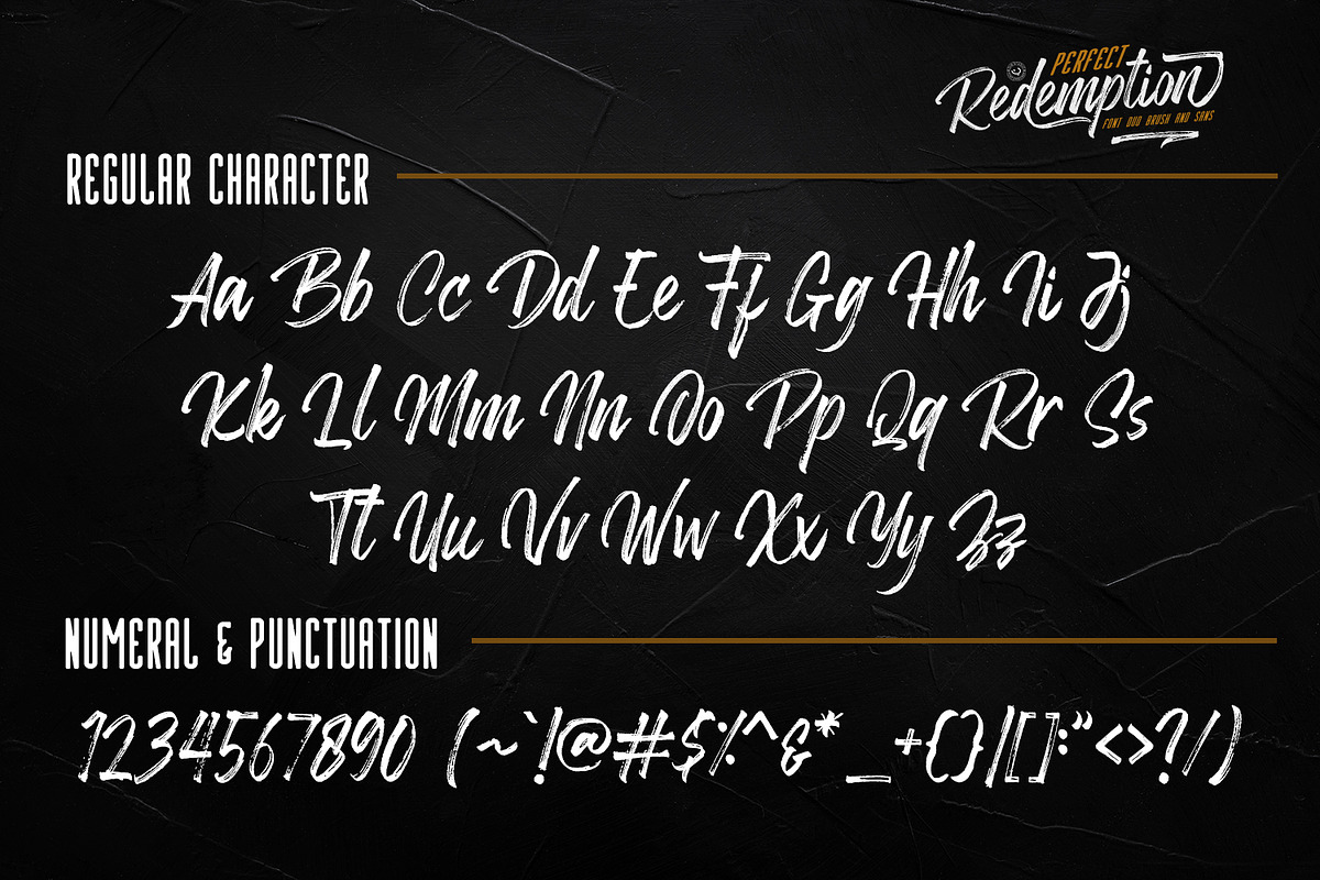 Perfect Redemption - Font Duo+Extras, a Blackletter Font by din-studio.com (Photo 8 of 15)