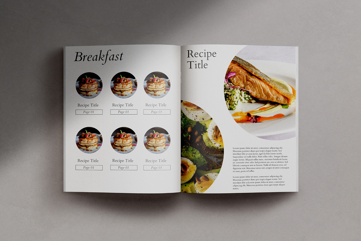 SALE! Recipe Book Template, a Templates & Theme by Marketing Templates Co.