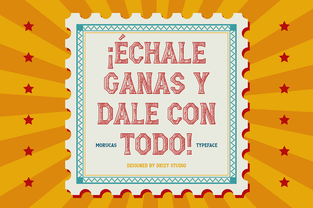 Morucas – Mexican Engraving Font, a Serif Font by Drizy (Photo 2 of 10)