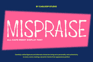Mispraise – Marker All-Caps Font