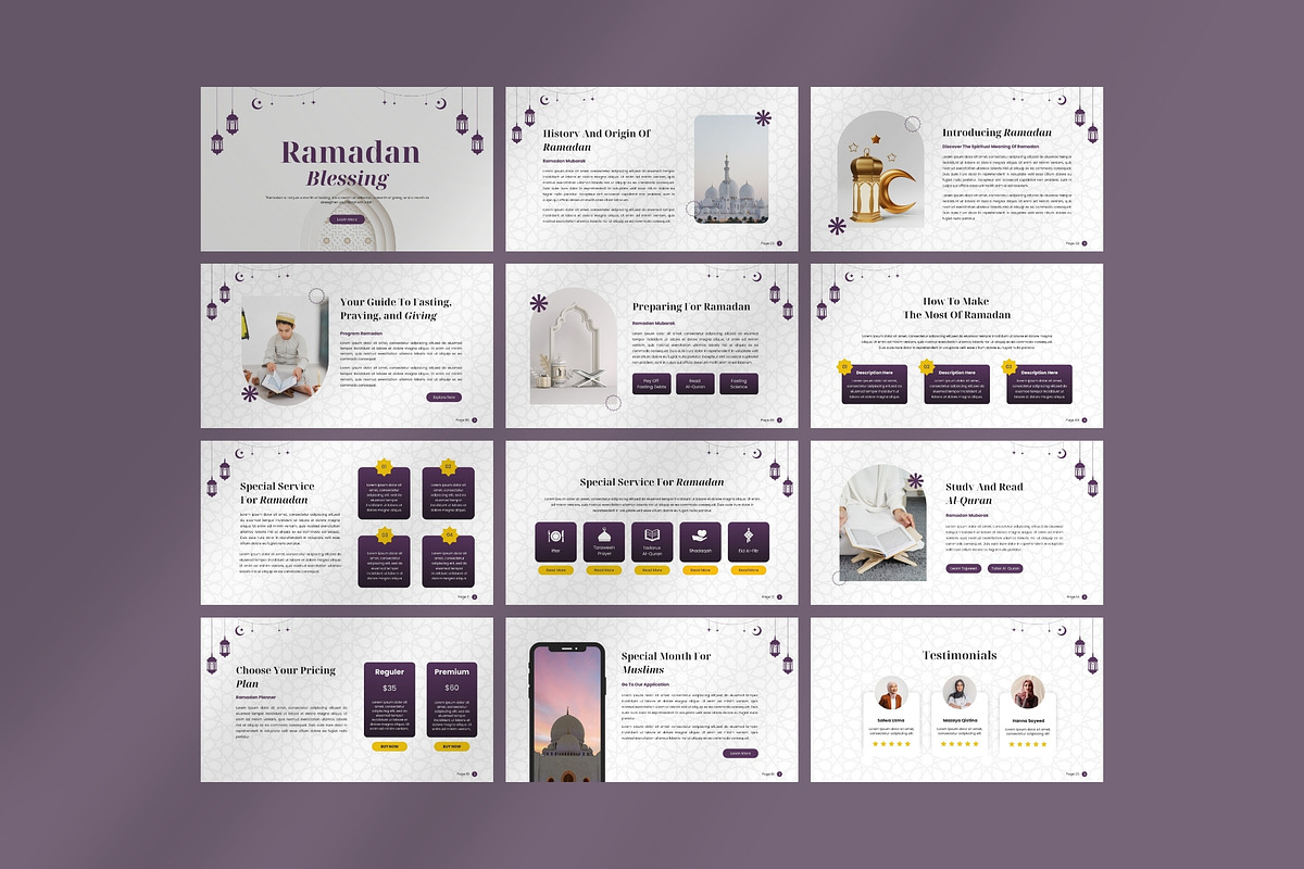 Ramadan Blessing, a Presentation Template by FIBRINOSÄ (Photo 2 of 2)