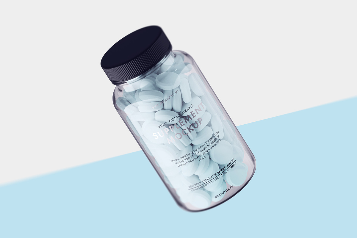 Supplement Bottle Mockup, a Product Mockup by HexenDesigns (Photo 11 of 12)
