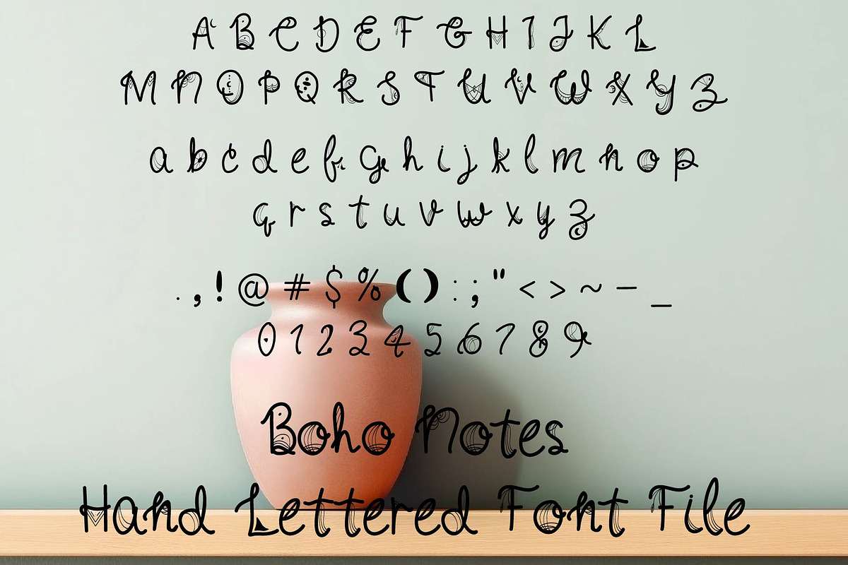 Boho Handwritten Decorative Font, a Handwritten Font by Little Creative Scribbles (Photo 3 of 4)