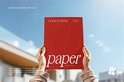 Hand and Paper Mockup Set, a Books & Magazine Mockup by DOBE Studio (Thumbnail 9 of 10)