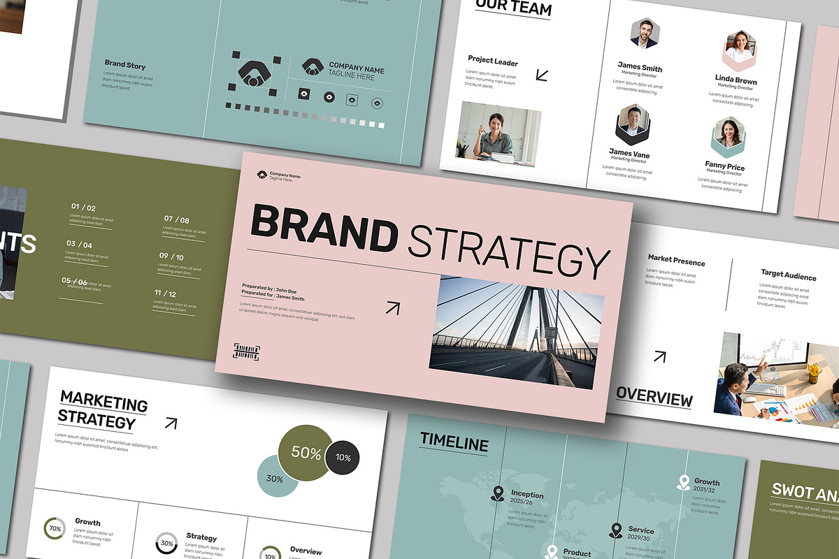 Minimal and Clean Brand Strategy, a Presentation Template by Mighty-Slide (Photo 1 of 5)
