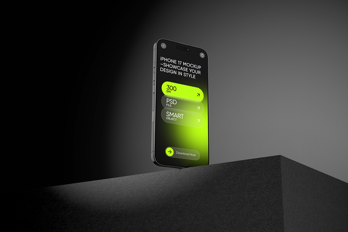 iPhone 17 Mockup, a Device Mockup by Mockupdaddy (Photo 7 of 25)