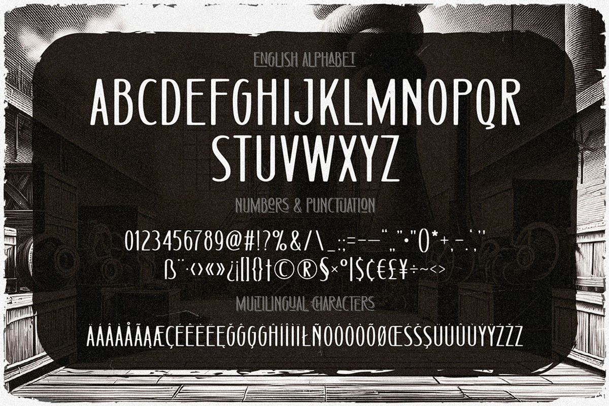Oakforge - Retro Display Font, a Sans Serif Font by JumboDesign (Photo 3 of 6)