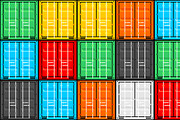 Cargo container + pattern, a Graphic by Volyk (Thumbnail 2 of 6)