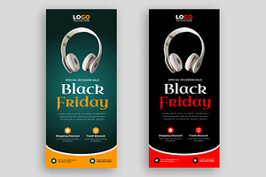 Black Friday rack card or dl flyer, a Flyer Template by nandinigraphics