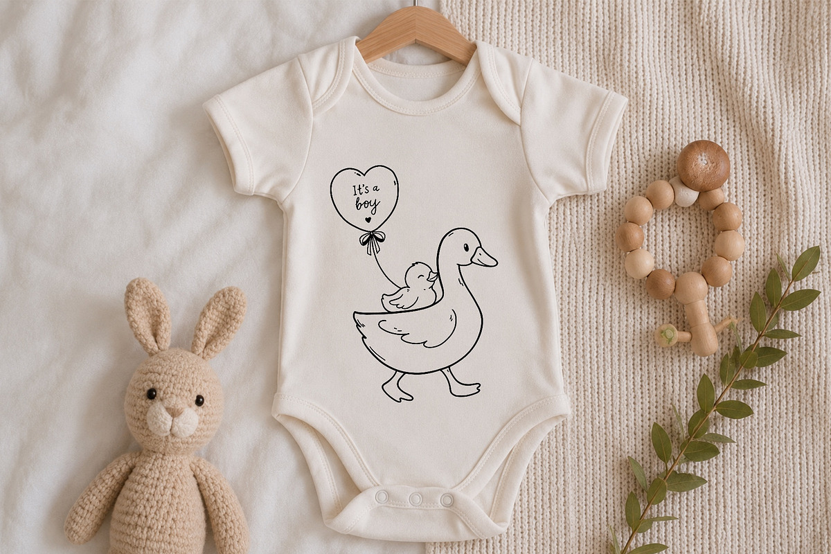 Goose Baby Clipart PNG SVG, an Object Illustration by ArtGiftsStudio (Photo 2 of 5)
